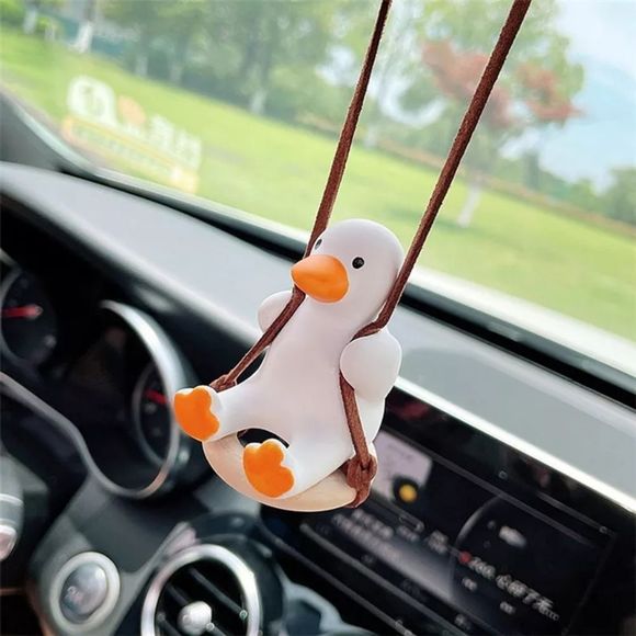 Swinging Duck Car Hanging Ornament for Rear View Mirror - Picture 1 of 2